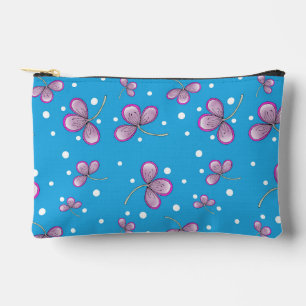 Bolsa de Accesorios de Flor Rosa Caprichosa