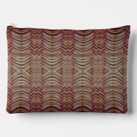Bolsa de accesorios de maquillaje de patrón zigzag