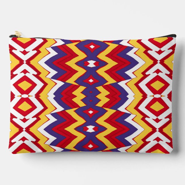 Bolsa de accesorios de maquillaje de patrones de z (Anverso)