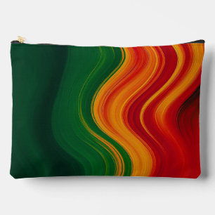 Bolsa de accesorios de onda retro cálida