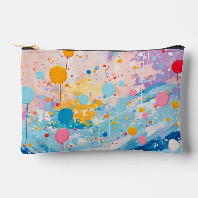 Bolsa de accesorios de puntos coloridos (Anverso)