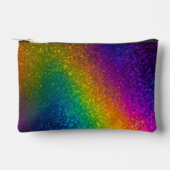 Bolsa de accesorios de Purpurina colorida (Anverso)