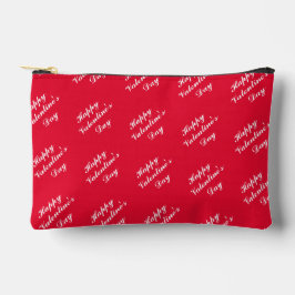 Bolsa de accesorios de texto Feliz día de San Vale