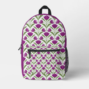 Bolsa de accesorios floral retro púrpura Bota vi