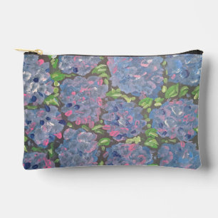 Bolsa de accesorios florales de la abundancia azul