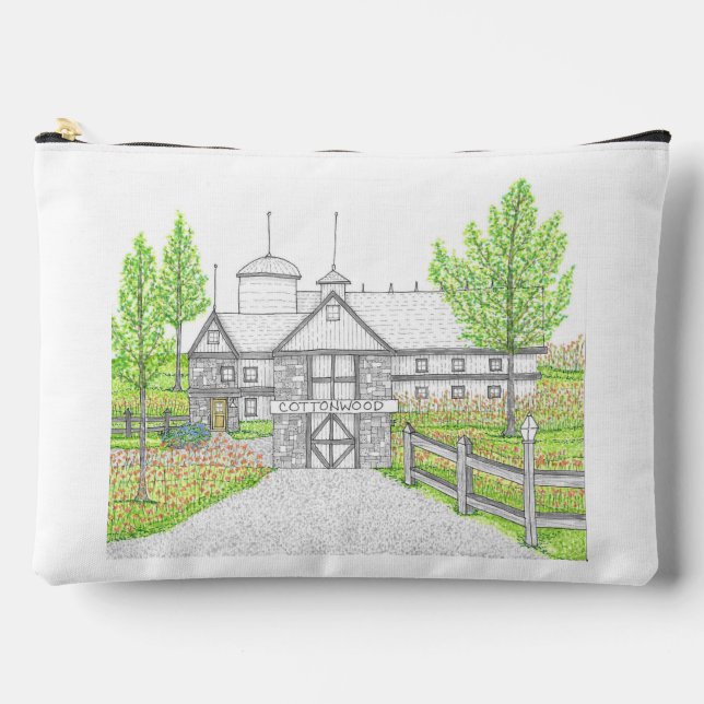 Bolsa de accesorios grande de la granja de algodón (Anverso)