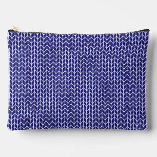 BOLSA DE ACCESORIOS GRANDE DE PUNTO AZUL REAL