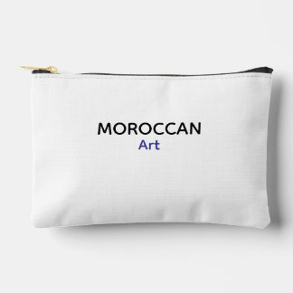 Bolsa de accesorios minimalista de arte marroquí