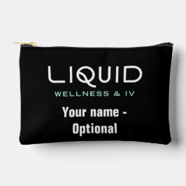 Bolsa de accesorios negra Liquid Wellness & IV