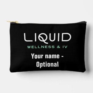 Bolsa de accesorios negra Liquid Wellness & IV