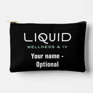 Bolsa de accesorios negra Liquid Wellness & IV