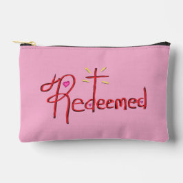Bolsa de accesorios negra y rosa ‘Redimida’
