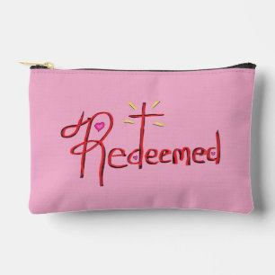 Bolsa de accesorios negra y rosa ‘Redimida’