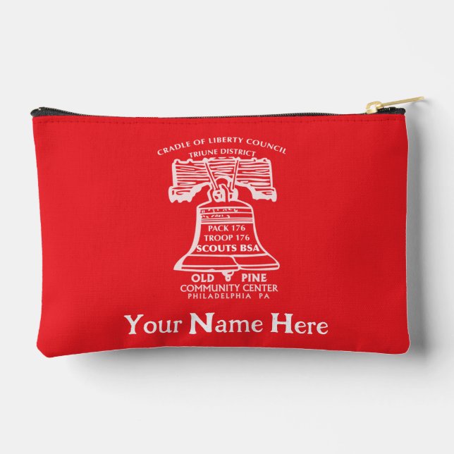 Bolsa de Accesorios Pequeña - Roja (Personalizada) (Reverso )