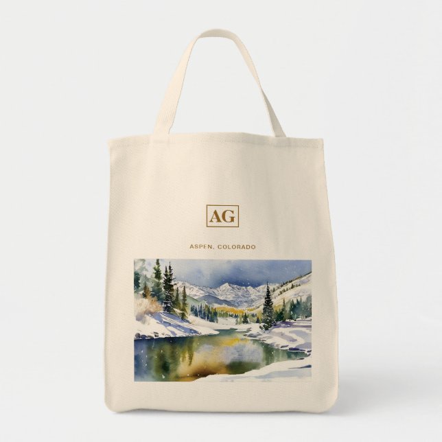 Bolsa de agua Aspen Colorado personalizada (Frente)