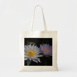 Bolsa de agua blanca y morada de Lotus Waterlilies