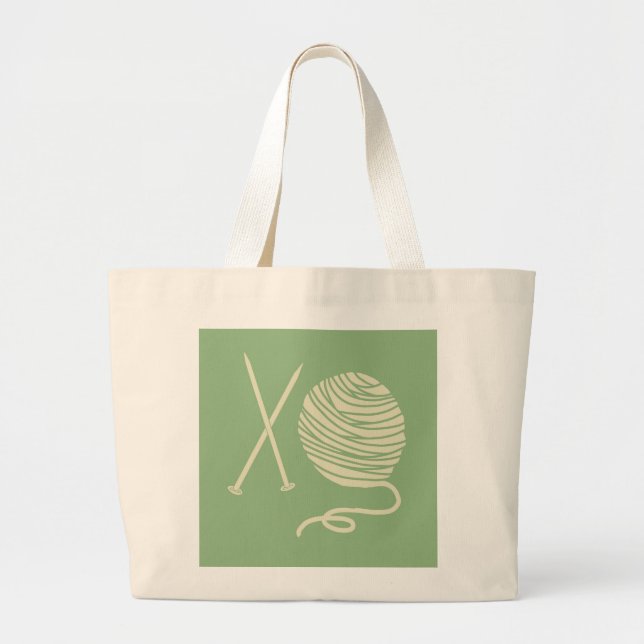 Bolsa de agujas y ovillo de lana (Frente)