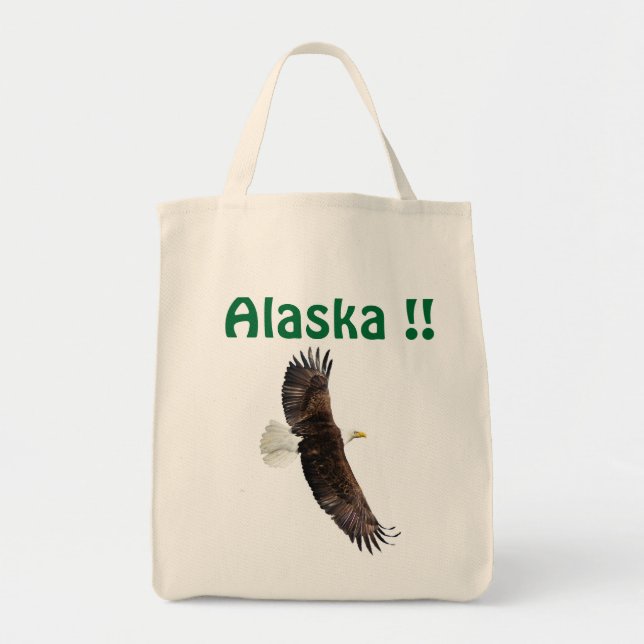 Bolsa de Alaska con águila. (Frente)