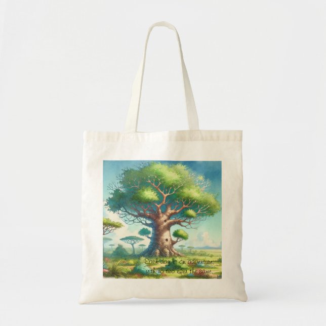 Bolsa de albóndigas y árbol de baobab (Frente)