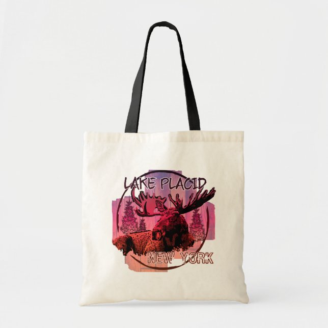 Bolsa de alce rústica del Lago Placid Nueva York (Frente)