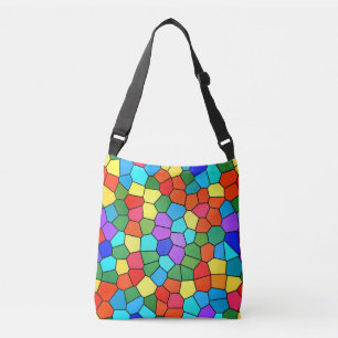 Bolsa de aleta con mosaico de arcoiris