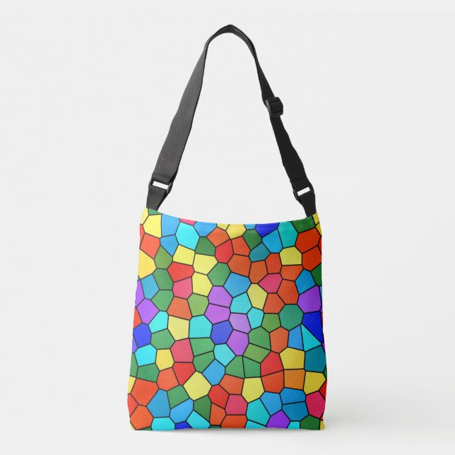 Bolsa de aleta con mosaico de arcoiris (Anverso)
