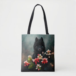 Bolsa de aleta de animal salvaje con flores