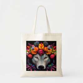 Bolsa de aleta de animal salvaje con flores