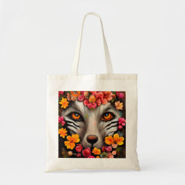 Bolsa de aleta de animal salvaje con flores