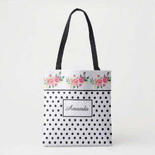 Bolsa de aleta de flor monogramada