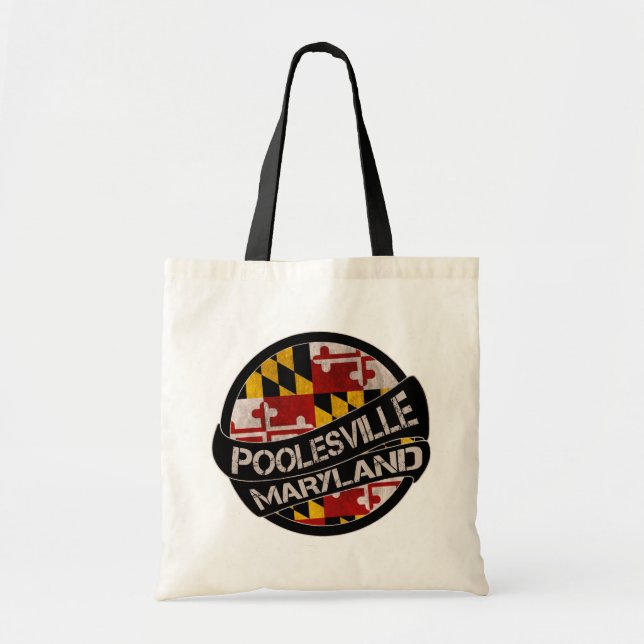 Bolsa de aleta de la bandera de Poolesville Maryla (Frente)