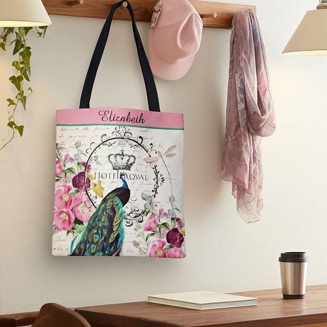 Bolsa de aleta de pavo real y flores de primavera  (Subido por el creador)