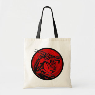 Bolsa de aleta del círculo del dragón negro negro 