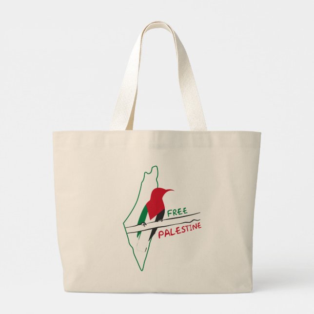 Bolsa de aleta del corazón de Palestina (Reverso)