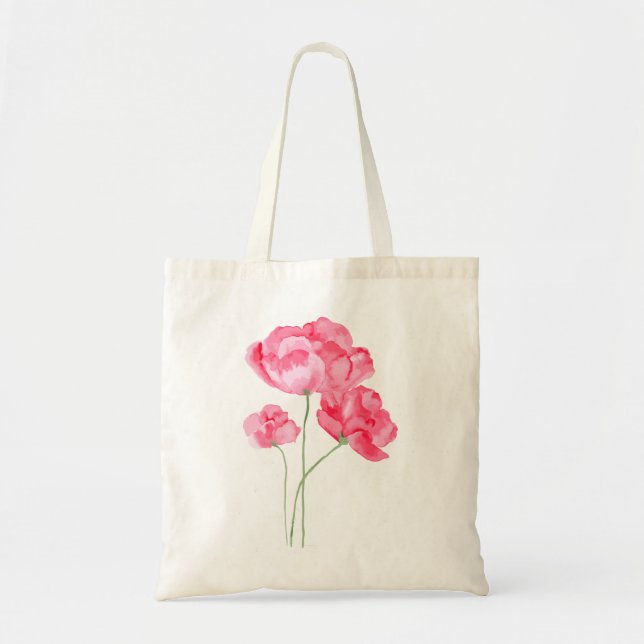Bolsa de aleta floral rosa de 3 vías (Frente)