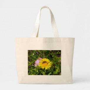 Bolsa de aleta grande de abeja y diente de león