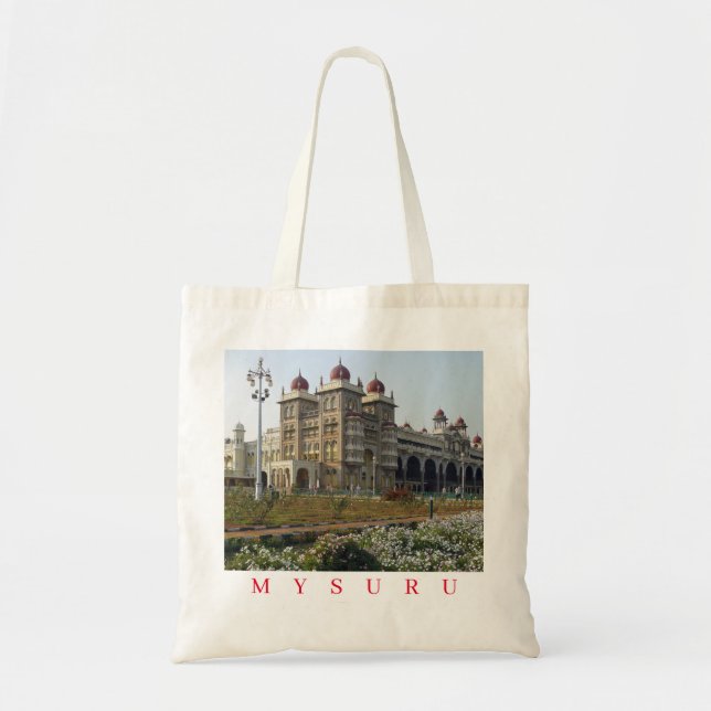 Bolsa de aleta vista al Palacio de Mysuru (Frente)