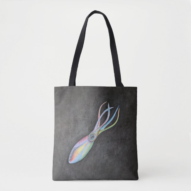 Bolsa de aletas con calamar arco iris (Anverso)