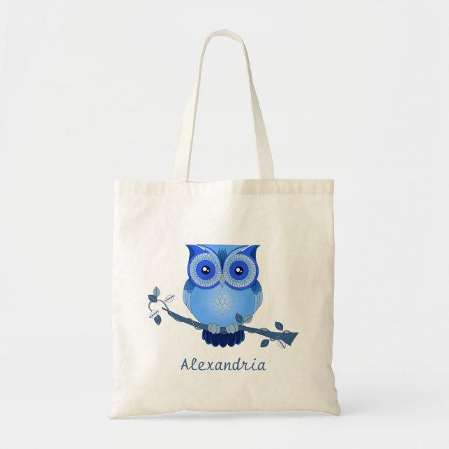 Bolsa de aletas de búho azul (Frente)