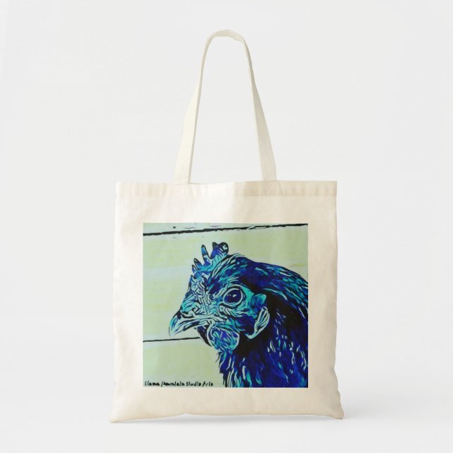 Bolsa de aletas moradas de pollo estilizado #1 (Frente)