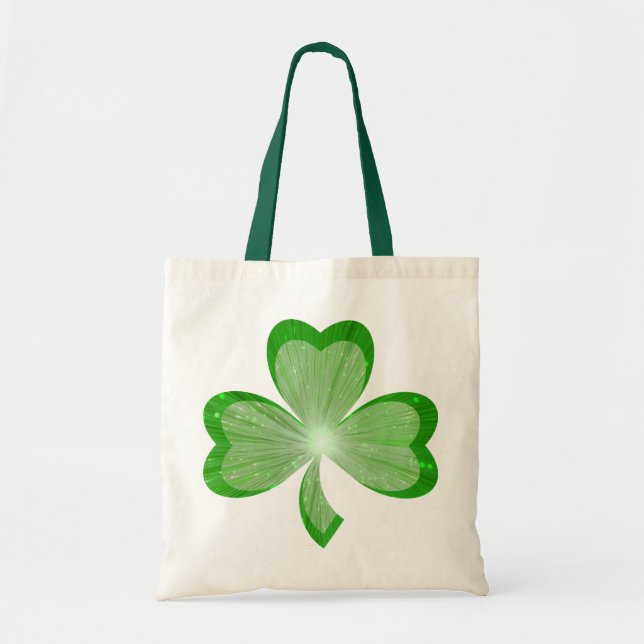 Bolsa de algodón Shamrock (Frente)