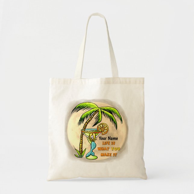 Bolsa de almendras de la sirena de la buena vida (Frente)