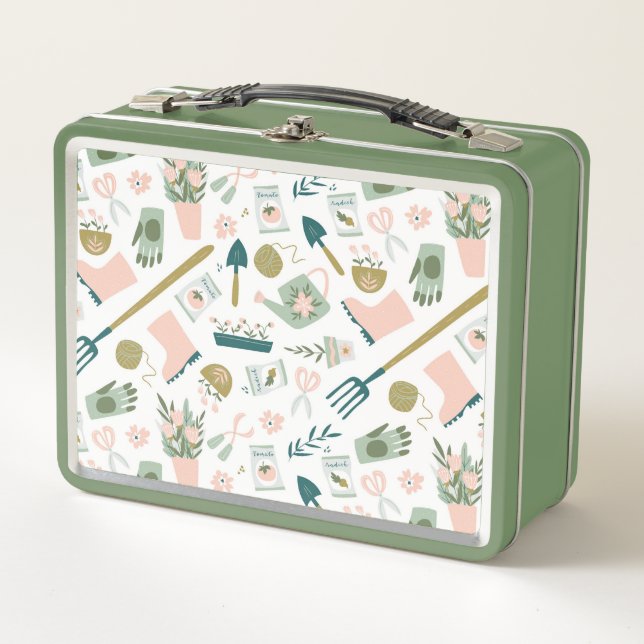 Bolsa de almuerzo de tiempo de jardín (Anverso)