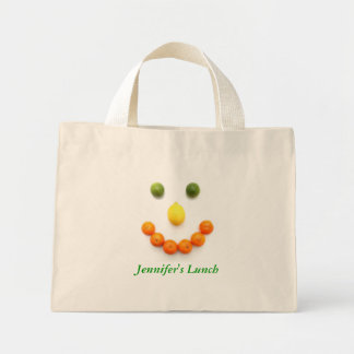 Bolsa de almuerzo para sonreír frutas