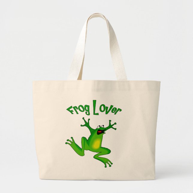 Bolsa de amante de ranas Tote (Frente)
