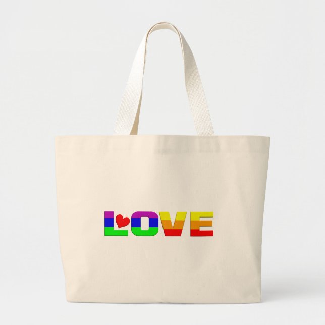 Bolsa de amor con arco iris (Frente)