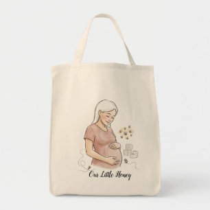 Bolsa de anuncio de embarazo "Nuestro Pequeño Miel