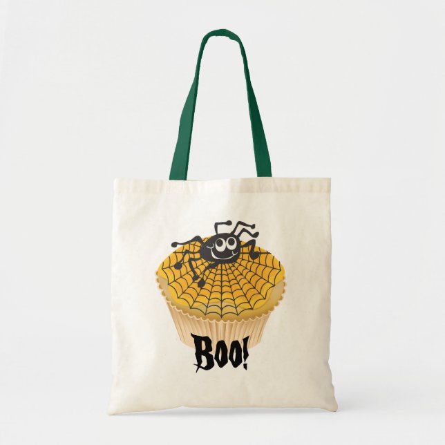 Bolsa de araña de pastel cúbico de Halloween (Frente)