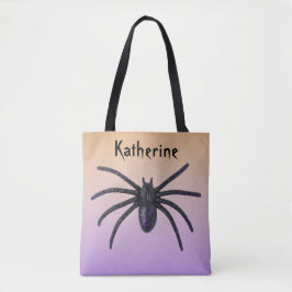 Bolsa de araña negra personalizada para Halloween