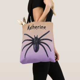 Bolsa de araña negra personalizada para Halloween